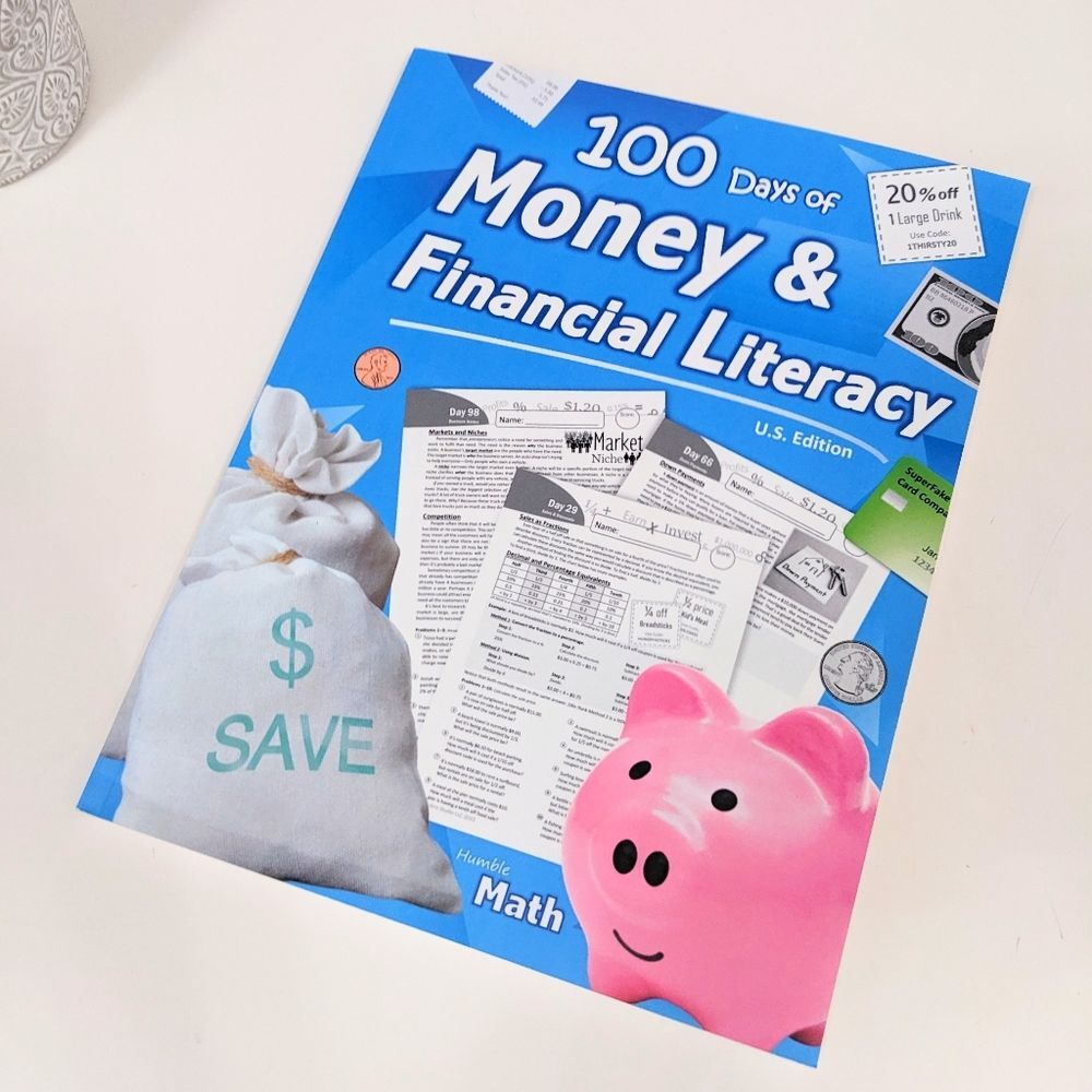 100 Days of Money & Financial Literacy Workbook New